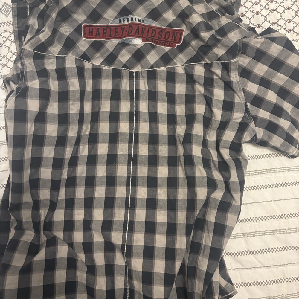 Harley-Davidson Men's Plaid Button-Down Shirt
